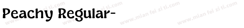 Peachy Regular字体转换
